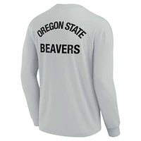 Unisex Fanatics Gray Oregon State Beavers Elements Super Soft Long Sleeve T-Shirt