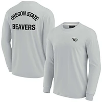 T-shirt unisexe Fanatics gris Oregon State Beavers Elements super doux à manches longues