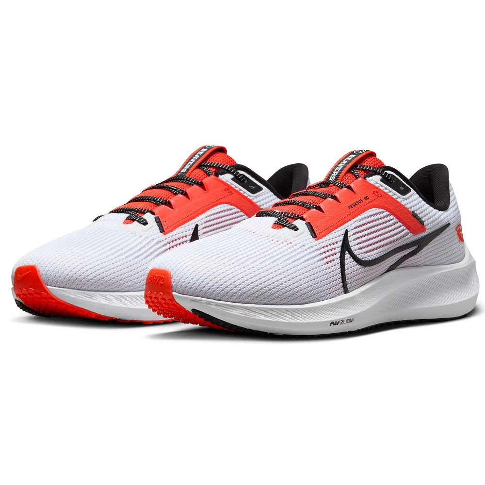 Unisex Nike  White Oregon State Beavers Zoom Pegasus 40 Running Shoe