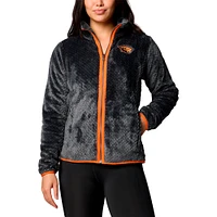 Women's Columbia  Black Oregon State Beavers Fireside II Sherpa Full-Zip Jacket