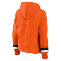 Women's Fanatics  Orange Oregon State Beavers Badge Bridge Pullover Hoodie