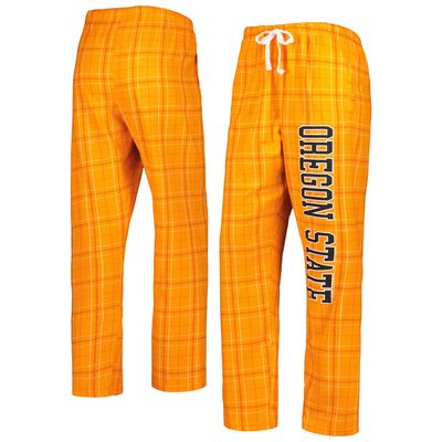 Women's Orange/Yellow Oregon State Beavers Haley Flannel Sleep Pants