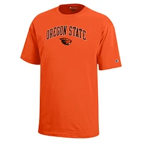 Youth Champion Orange Oregon State Beavers Arch Over Logo T-Shirt