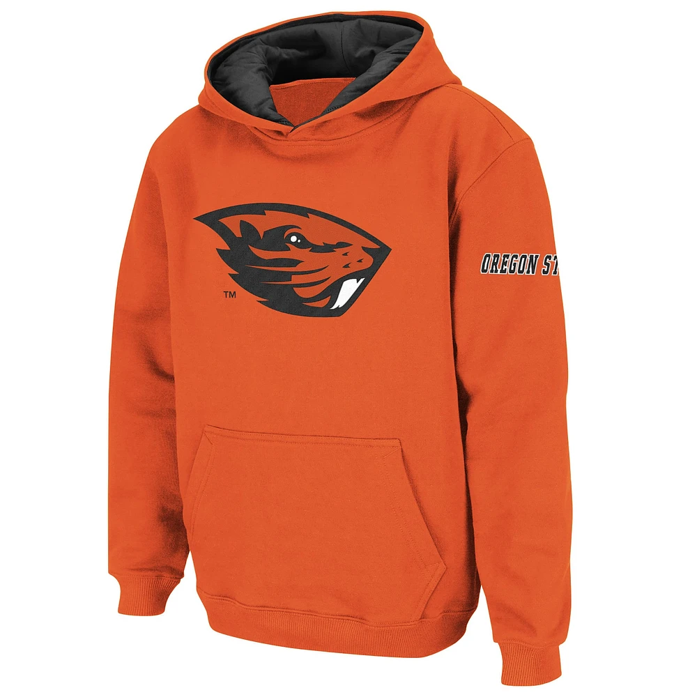 Youth Stadium Athletic Orange Oregon State Beavers Big Logo Pullover Hoodie