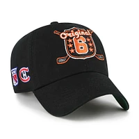 Casquette ajustable noire pour homme '47 Original 6 Cross Sticks Clean Up