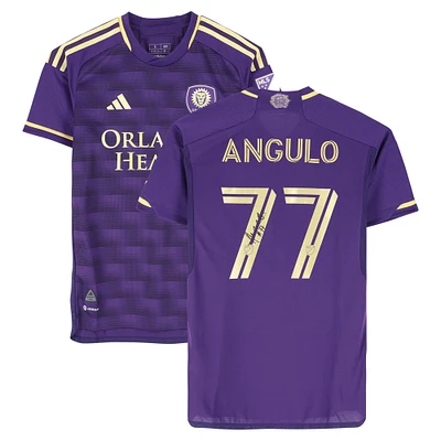 Ivan Angulo Orlando City SC Autographed Match-Used #77 Purple adidas Jersey from the 2024 MLS Season - Size S
