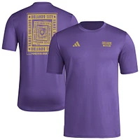 T-shirt cache-cœur violet adidas Orlando City SC Local pour homme