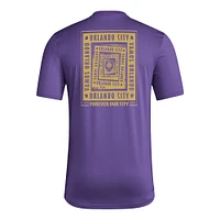 T-shirt cache-cœur violet adidas Orlando City SC Local pour homme