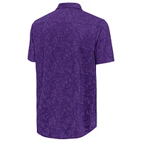 Men's Antigua  Purple Orlando City SC Lush Woven Button-Up Top