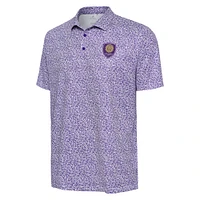 Polo à motifs d'Orlando City SC Field blanc Antigua pour homme