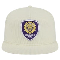 Men's New Era  Cream Orlando City SC 2025 Kickoff Snapback Golfer Hat