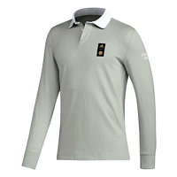 Men's adidas 2023 Player Gray Orlando City SC Travel Long Sleeve Polo