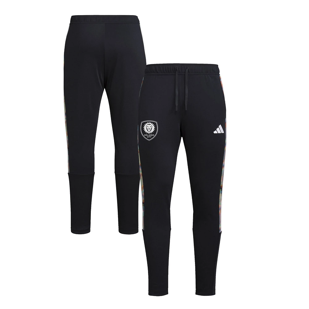 Men's adidas Black Orlando City SC 2024 Hispanic Heritage Track Pants