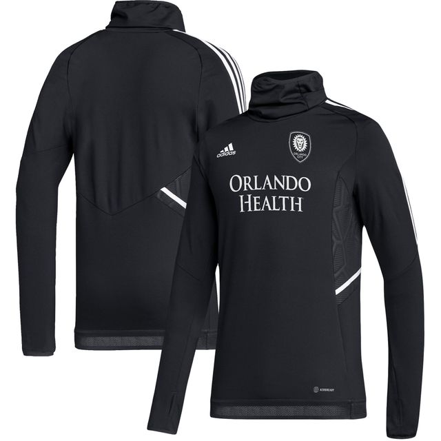 Haut d'échauffement raglan adidas Orlando City SC AEROREADY pour homme noir/gris