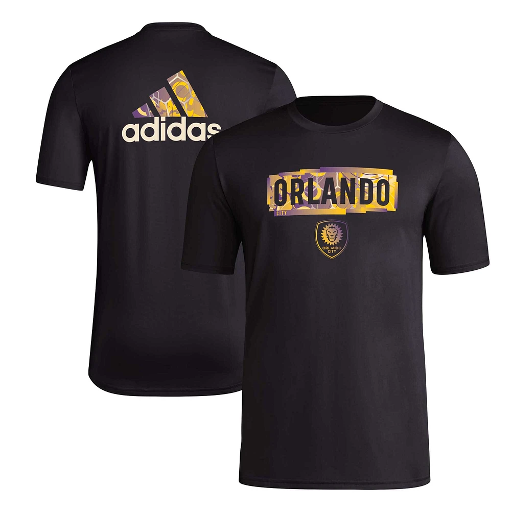 T-shirt adidas Orlando City SC Local Pop AEROREADY noir pour hommes