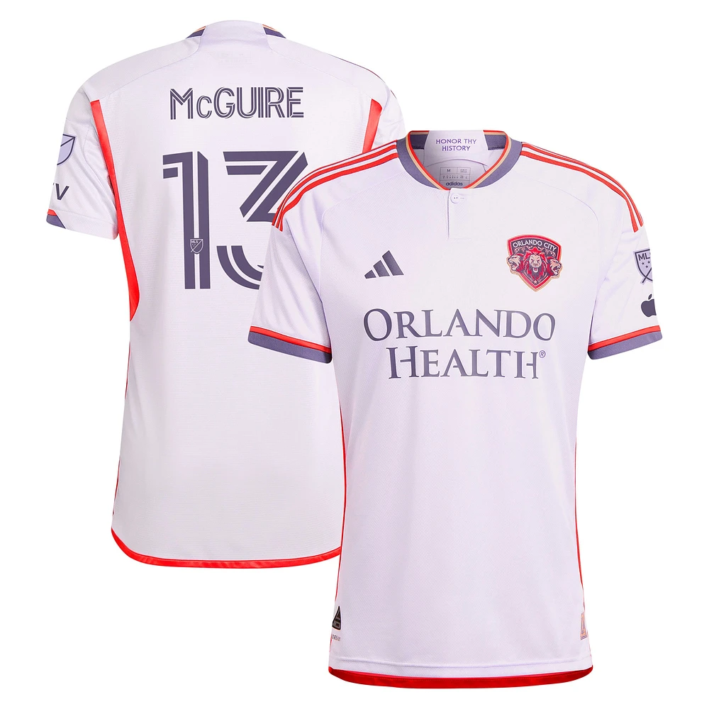 Men's adidas Duncan McGuire Purple Orlando City SC 2024 Legacy Kit Authentic Player Jersey