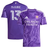 Men's adidas Duncan McGuire Purple Orlando City SC 2025 Perfect Storm Replica Player Jersey