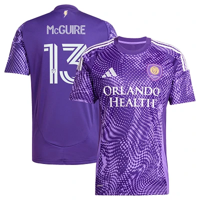 Men's adidas Duncan McGuire Purple Orlando City SC 2025 Perfect Storm Replica Player Jersey