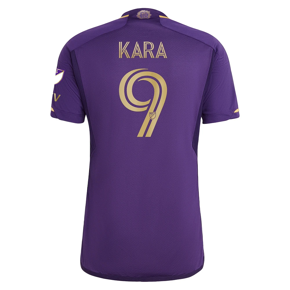 Men's adidas Ercan Kara Purple Orlando City SC 2023 The Wall Kit Authentic Player Jersey