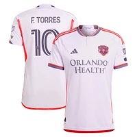 Maillot de joueur authentique adidas Facundo Torres violet Orlando City SC 2024 Legacy Kit pour homme