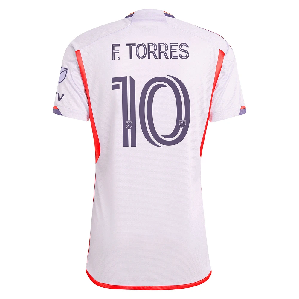 Maillot de joueur authentique adidas Facundo Torres violet Orlando City SC 2024 Legacy Kit pour homme