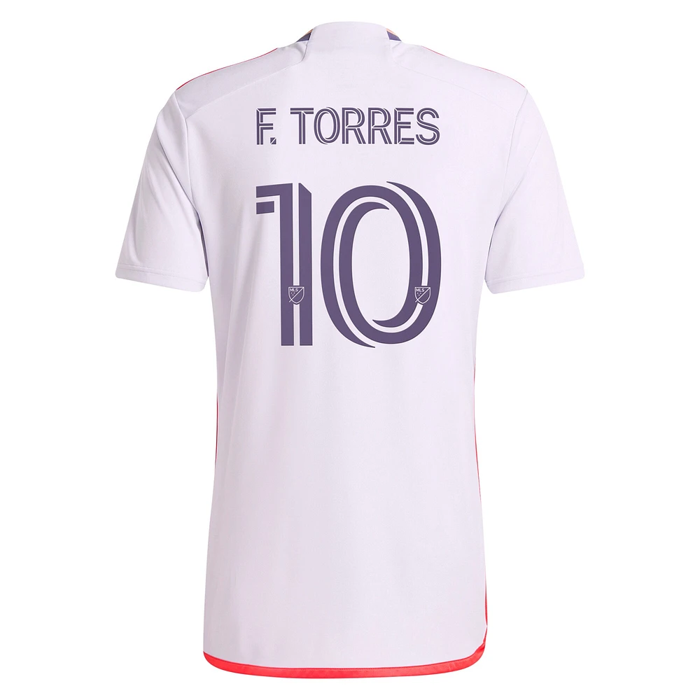 Maillot de joueur réplique adidas Facundo Torres violet Orlando City SC 2024 Legacy Kit pour homme