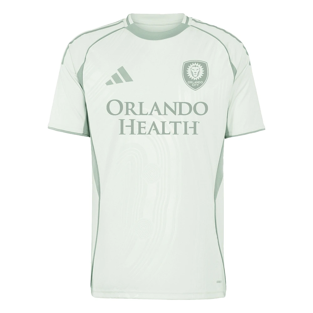 Men's adidas Light Green Orlando City SC 2025 One Planet Pre-Match Top