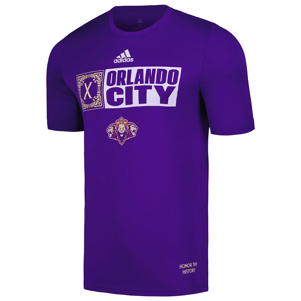 Men's adidas Orlando City SC 2024 Jersey Hook AEROREADY T-Shirt