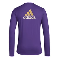 Men's adidas Purple Orlando City SC Local Pop AEROREADY Long Sleeve T-Shirt