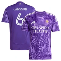 Men's adidas Robin Jansson Purple Orlando City SC 2025 Perfect Storm Replica Player Jersey