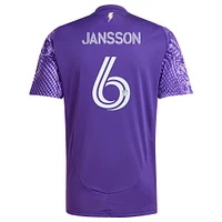Men's adidas Robin Jansson Purple Orlando City SC 2025 Perfect Storm Replica Player Jersey
