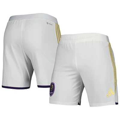 Short adidas Orlando City SC 2023 extérieur AEROREADY Authentic pour homme blanc