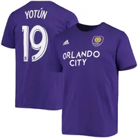 T-shirt adidas Yoshimar Yotun violet Orlando City SC Go to Name & Number pour homme