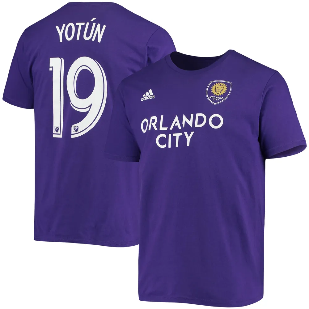 Men's adidas Yoshimar Yotun Purple Orlando City SC Go to Name & Number T-Shirt