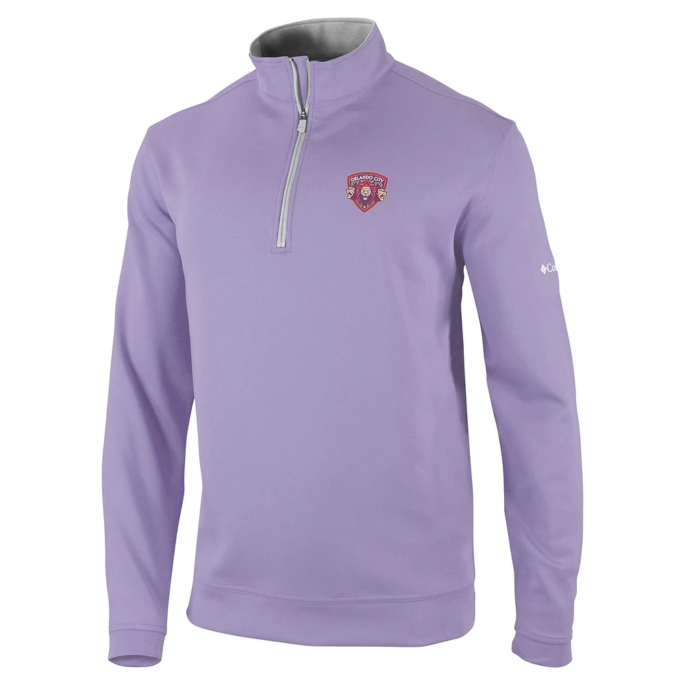 Men's Columbia Purple Orlando City SC Wickham Hills Omni-Wick Quarter-Zip Jacket