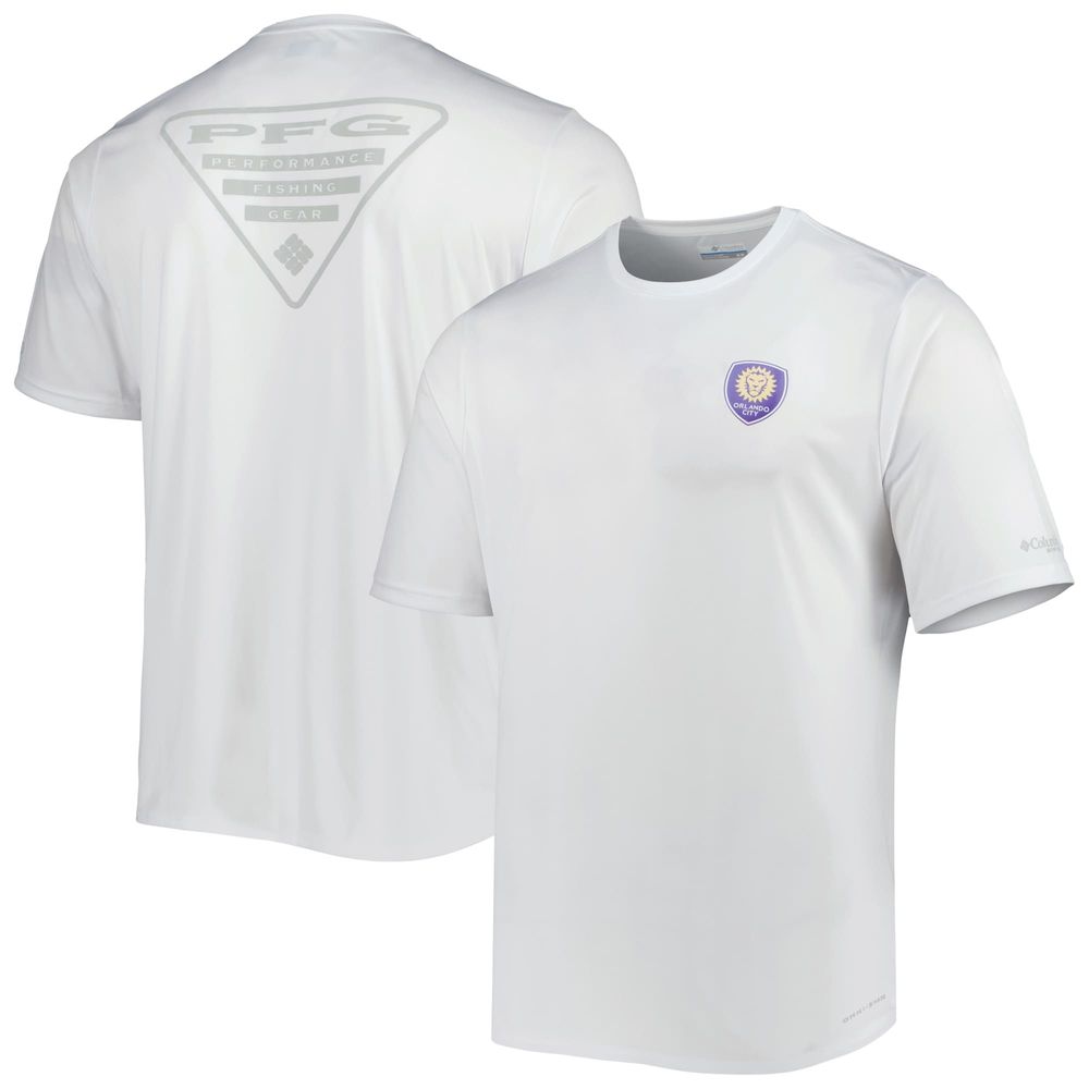 Men's Columbia White Orlando City SC Terminal Tackle Omni-Shade T-Shirt