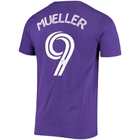 T-shirt authentique Stack violet Chris Mueller Fanatics pour hommes Orlando City SC