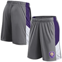 Short Fanatics gris pour homme Orlando City SC Team