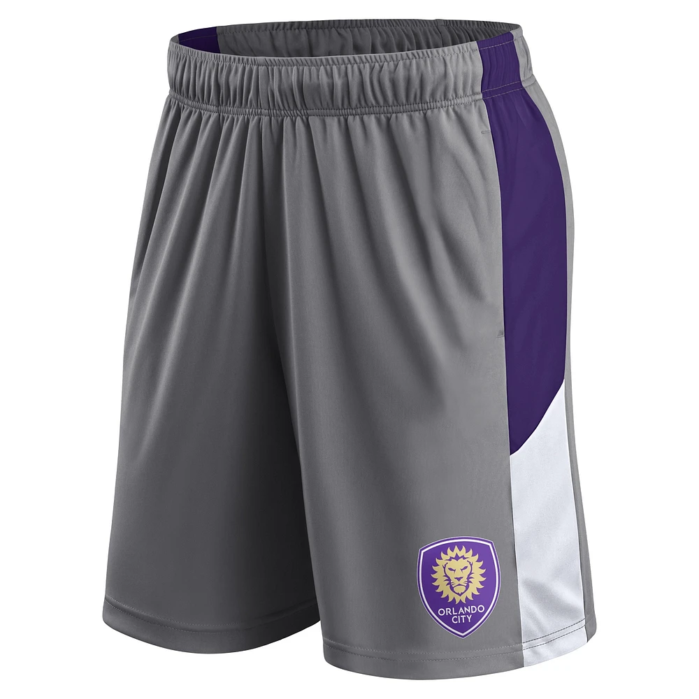 Short Fanatics gris pour homme Orlando City SC Team