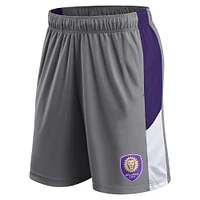 Short Fanatics gris pour homme Orlando City SC Team