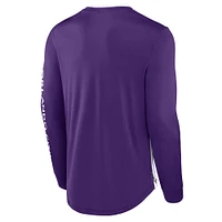 Men's Fanatics Purple/White Orlando City SC Striker Long Sleeve T-Shirt