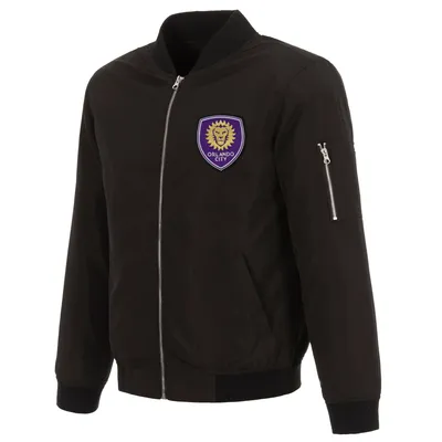 Orlando City SC JH Design Nylon Full-Zip Bomber Jacket - Black