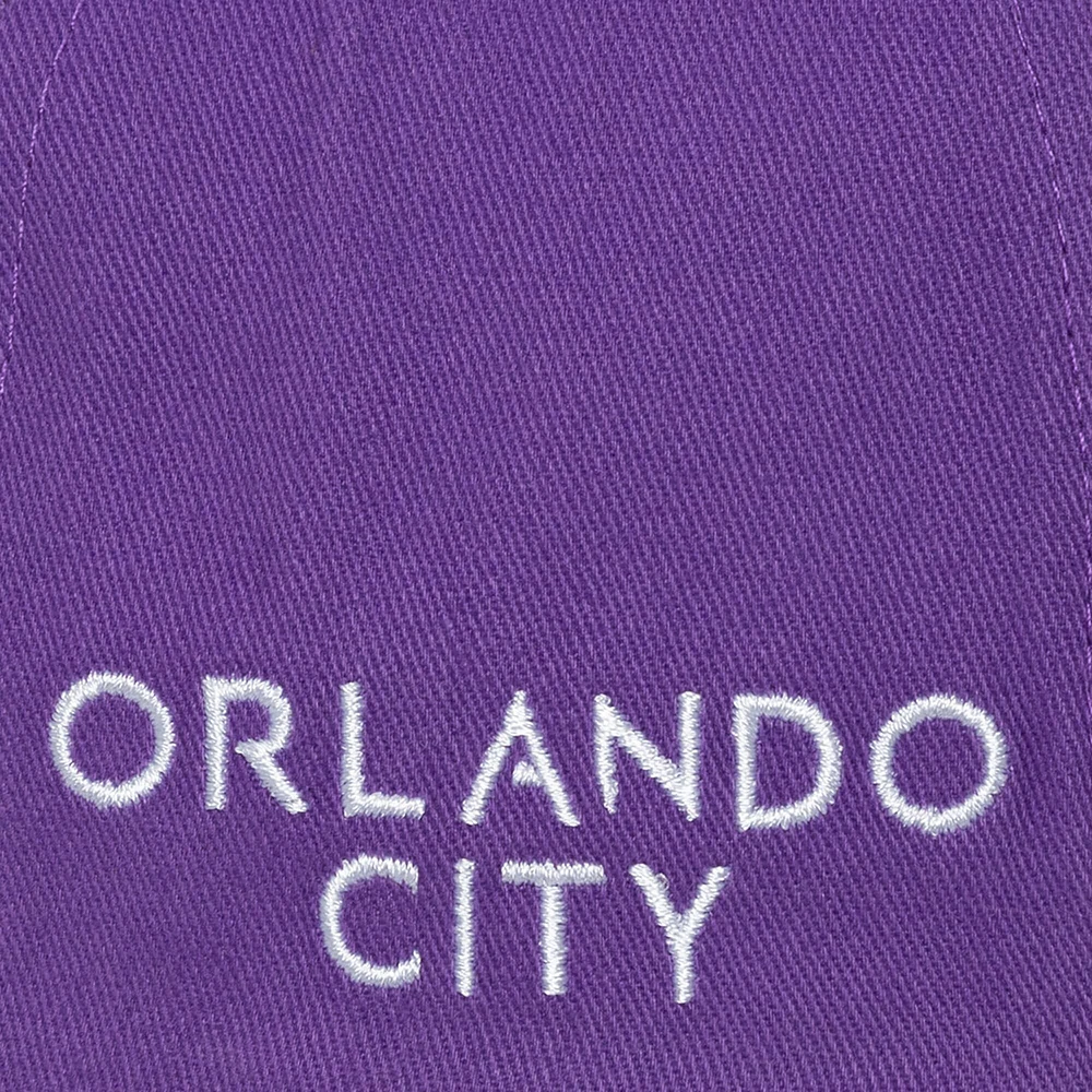 Men's Mitchell & Ness Cream Orlando City SC Brushed Off Pro Crown Snapback Hat