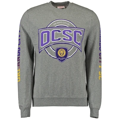 Men's Mitchell & Ness Gray Orlando City SC Down to the Wire Sweatshirt