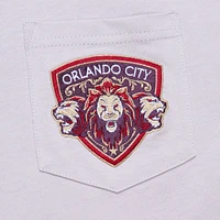 Men's Mitchell & Ness Purple Orlando City SC 10th Anniversary Premium Pocket T-Shirt