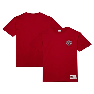 T-shirt rouge à poche premium Mitchell & Ness Orlando City SC 10e anniversaire pour hommes