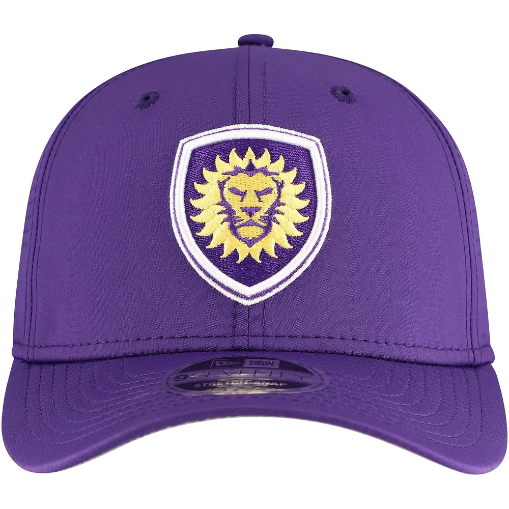 Casquette ajustable à bouton-pression extensible New Era Orlando City SC 9SEVENTY COOLERA pour hommes