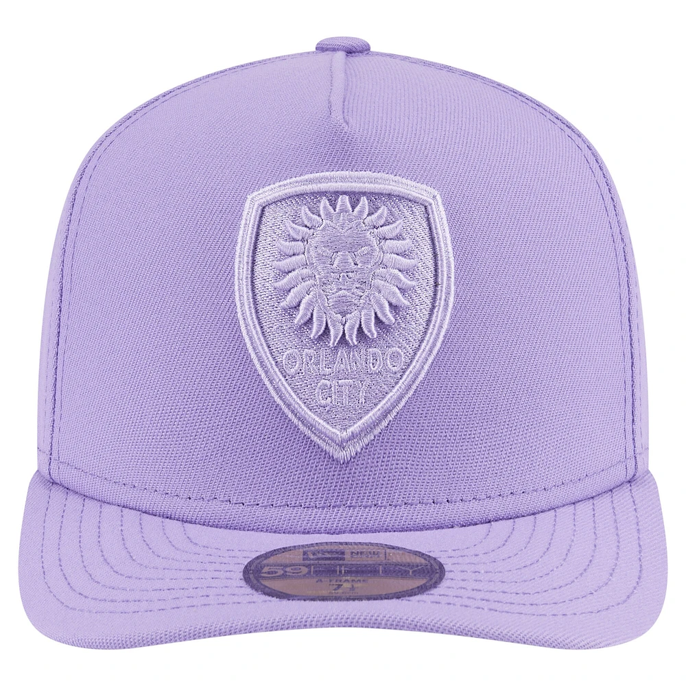 Casquette ajustée A-Frame 59FIFTY violette Orlando City SC pour homme New Era