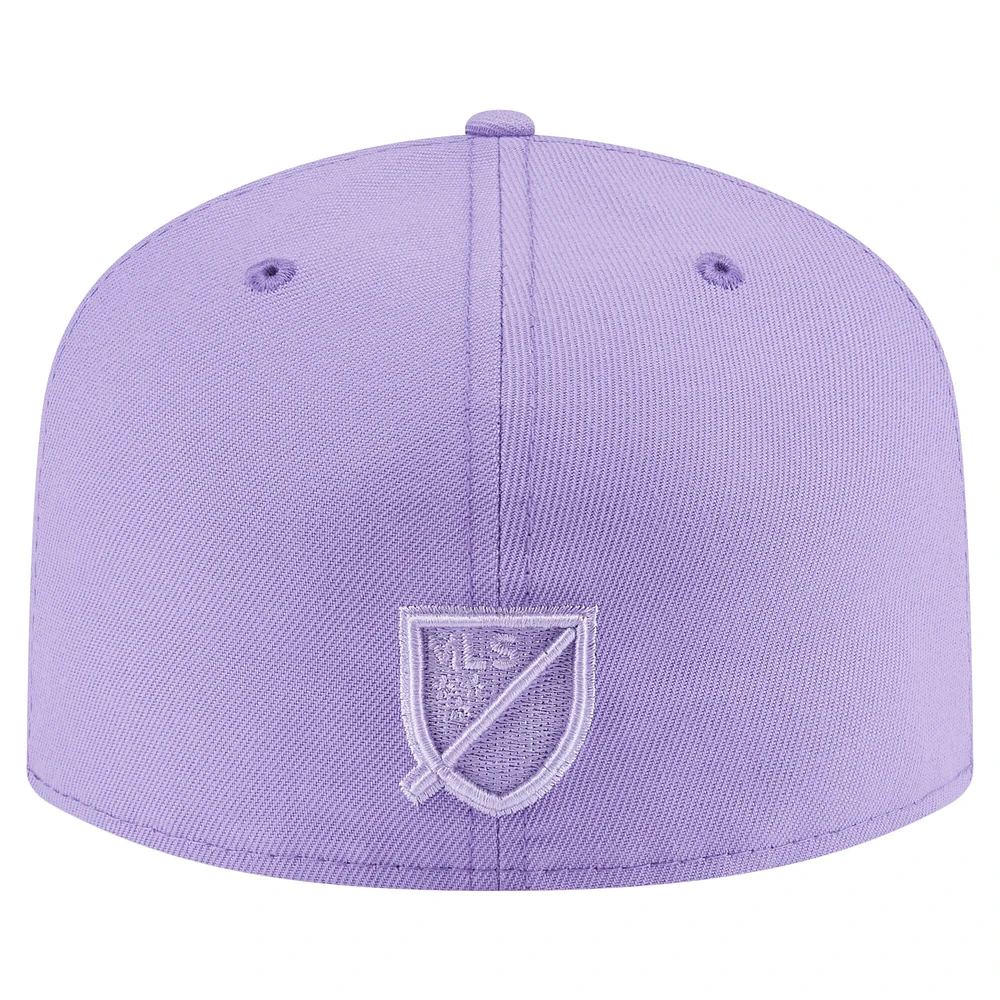 Casquette ajustée A-Frame 59FIFTY violette Orlando City SC pour homme New Era
