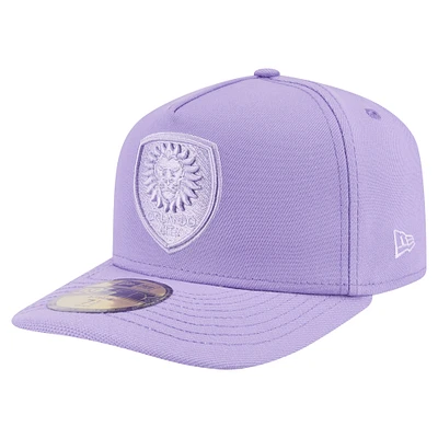 Casquette ajustée A-Frame 59FIFTY violette Orlando City SC pour homme New Era
